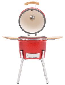 VidaXL Kamado kerámia füstölővel kombinált grillező 81 cm
