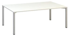 Alfa Office Alfa 420 konferenciaasztal szürke lábazattal, 200 x 120 x 74,2 cm, fehér mintázat%