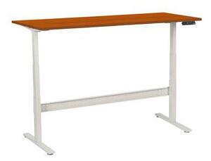 Manutan Expert Manutan irodai asztal, elektromosan állítható magasság, 180 x 80 x 62,5 - 127,5 cm, egyenes kivitel, ABS 2 mm, cseresznye%
