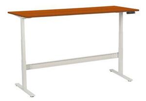 Manutan Expert Manutan irodai asztal, elektromosan állítható magasság, 200 x 80 x 62,5 - 127,5 cm, egyenes kivitel, ABS 2 mm, cseresznye%