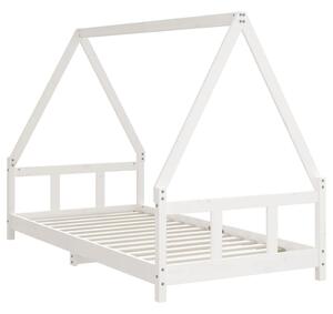 VidaXL fehér tömör fenyőfa gyerekágykeret 90x190 cm