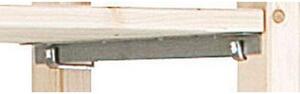 Fa polcállvány, alapkivitel, 209 x 97 x 30 cm, 5 polccal, fenyő