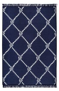 Rope kék-fehér kétoldalas szőnyeg, 80 x 150 cm