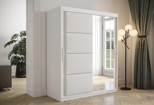SLAPI tolóajtós szekrény, 150x200x62, fehér/fehér