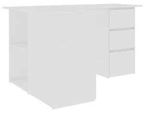 Fehér forgácslap sarok íróasztal 145 x 100 x 76 cm