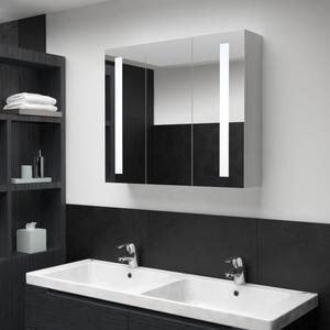 Tükrös fürdőszobaszekrény LED világítással 89 x 14 x 62 cm