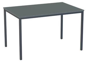 Versys étkezőasztal, antracit RAL 7016 színű lábazattal, 120 x 80 x 74,3 cm, sötétszürke