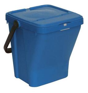 Mobil Plastic Műanyag szemetes Rolland szelektív hulladékgyűjtésre, 35 literes, kék%