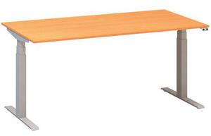 Alfa Office Alfa Up állítható magasságú irodai asztal szürke lábazattal, 160 x 80 x 61,5-127,5 cm, bükk Bavaria mintázat%