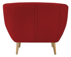 Sardaigne piros bársony fotel - Mazzini Sofas