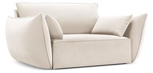 Bézs bársony fotel Vanda – Mazzini Sofas