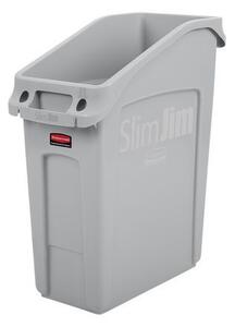 Rubbermaid Slim Jim Under Counter műanyag szemetesek szelektált hulladékgyűjtésre, 49 literes térfogat, szürke