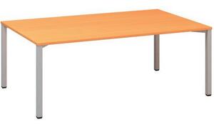 Alfa Office Alfa 420 konferenciaasztal szürke lábazattal, 200 x 120 x 74,2 cm, bükk Bavaria mintázat%