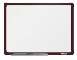 BoardOK fehér mágneses tábla, 60 x 45 cm, barna