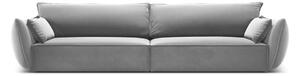 Világosszürke bársony kanapé 248 cm Vanda – Mazzini Sofas