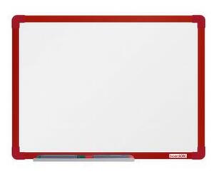 BoardOK fehér mágneses tábla, 60 x 45 cm, piros