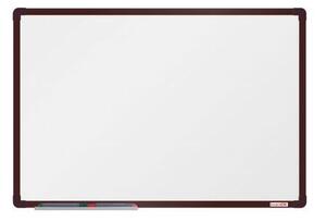 BoardOK fehér mágneses tábla, 60 x 90 cm, barna