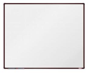 BoardOK fehér mágneses tábla, 150 x 120 cm, barna