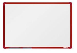 BoardOK fehér mágneses tábla, 60 x 90 cm, piros