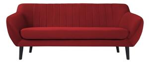Toscane piros bársony kanapé, 188 cm - Mazzini Sofas