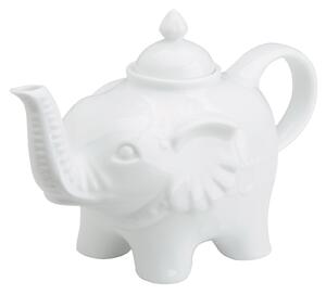 Teáskanna elefánt fehér