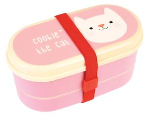 Cookie The Cat rózsaszín uzsonnásdoboz - Rex London