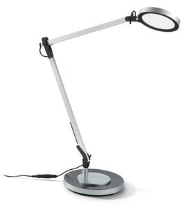 FUTURA LED asztali lámpa, modern, alumínium/fekete színű