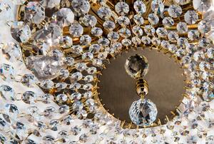 Sheraton kristály mennyezeti lámpa, arany, 45 cm, 6xE14
