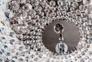 Sheraton kristály mennyezeti lámpa, króm, 45 cm, 6xE14