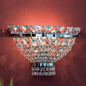 Ambassador kristály fali lámpa, króm, 0 cm, 2xE14