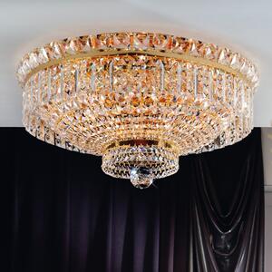 Ambassador kristály mennyezeti lámpa, arany, 60 cm, 9xE27