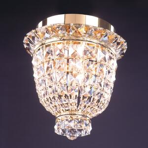 Ambassador kristály mennyezeti lámpa, arany, 25 cm, 3xE14