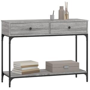VidaXL szürke sonoma színű szerelt fa konzolasztal 100 x 34,5 x 75 cm