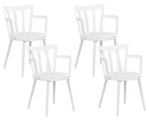Étkező szék 4 részes készlet Fehér MORILL