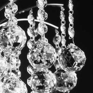 Klassisch kristály asztali lámpa, króm, 0 cm, 0xE27