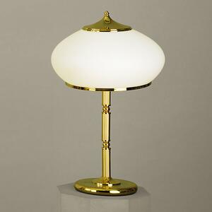 Empire klasszikus asztali lámpa arany, opál búra, 3xE27