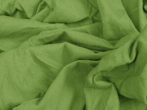 Jersey lepedő zöld 160 x 200 cm