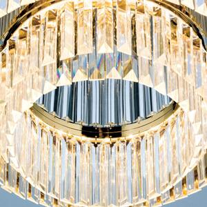 PRISM LED kristály mennyezeti lámpa, arany, d:55 cm
