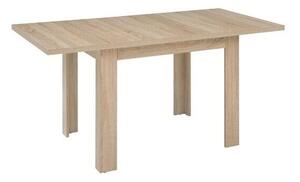 Asztal Boston 144Sonoma tölgy, 77x75x110cm, Hosszabbíthatóság, Közepes sűrűségű farostlemez, Laminált forgácslap