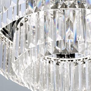 PRISM LED kristály mennyezeti lámpa, króm, d:55 cm