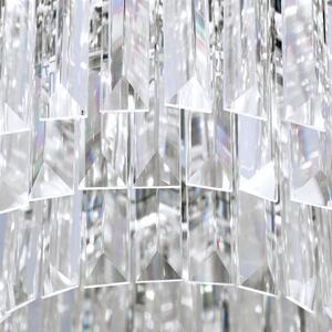 PRISM LED kristály mennyezeti lámpa, d:35 cm, króm