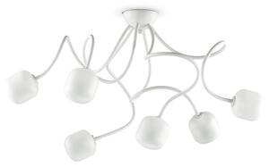 OCTOPUS modern LED mennyezeti lámpa, hatos, fehér