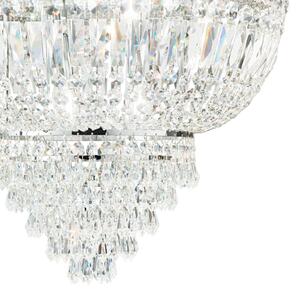 DUBAI klasszikus-kristály mennyezeti lámpa, króm