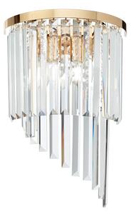CARLTON klasszikus kristály fali lámpa, arany