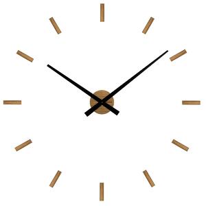 VLAHA VCT1042 Minimal tölgyfa öntapadó óra, fekete, átmérő: 80 cm