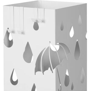 Fehér szögletes esernyőtartó