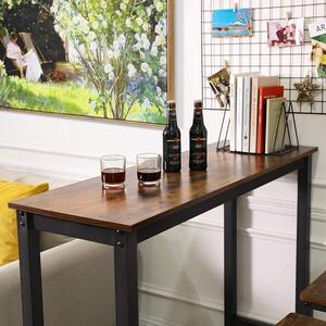 Rusztikus barna bárasztal 120 x 40 x 100 cm
