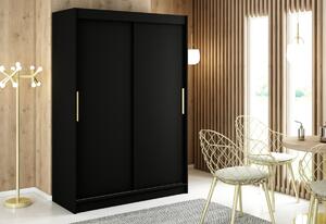 SALI ruhásszekrény ,150x200x62,fekete