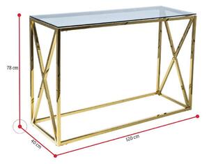 JAX III bár asztal, 78x40x120, arany