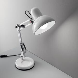 KELLY asztali lámpa, modern, matt fehér, 1xE27